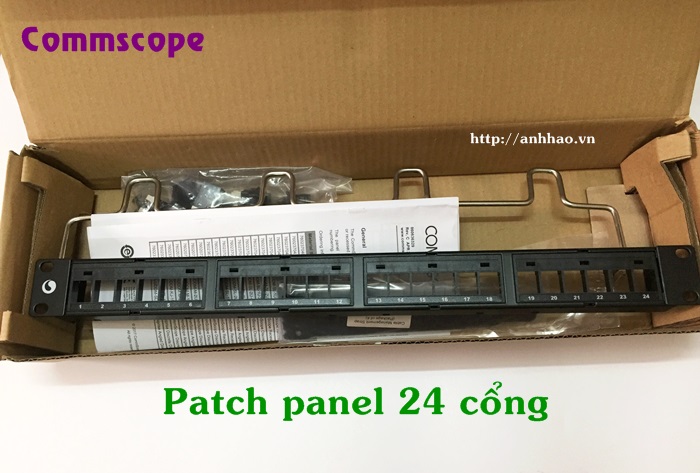 Patch panel 24 cổng Commscope cat5 ch&iacute;nh h&atilde;ng PN:1479154-2